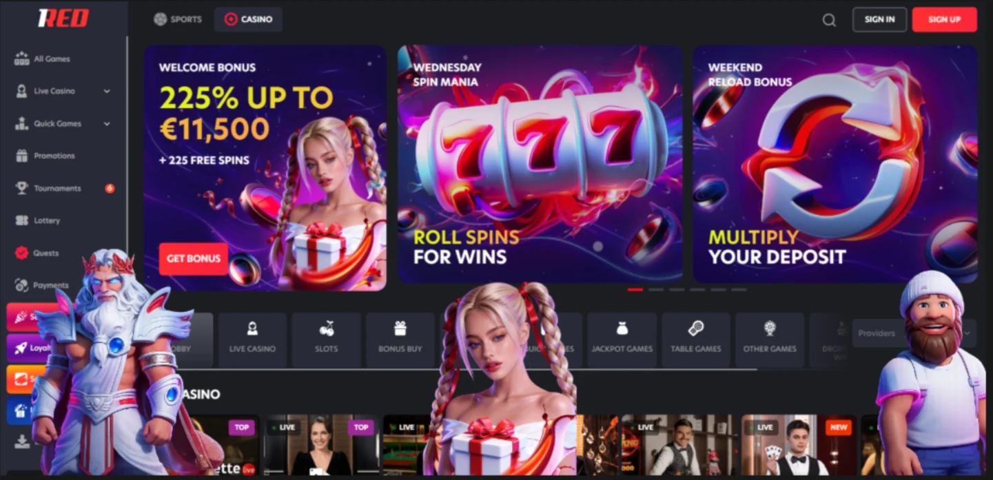 1REDBET Casino Bonificaciones